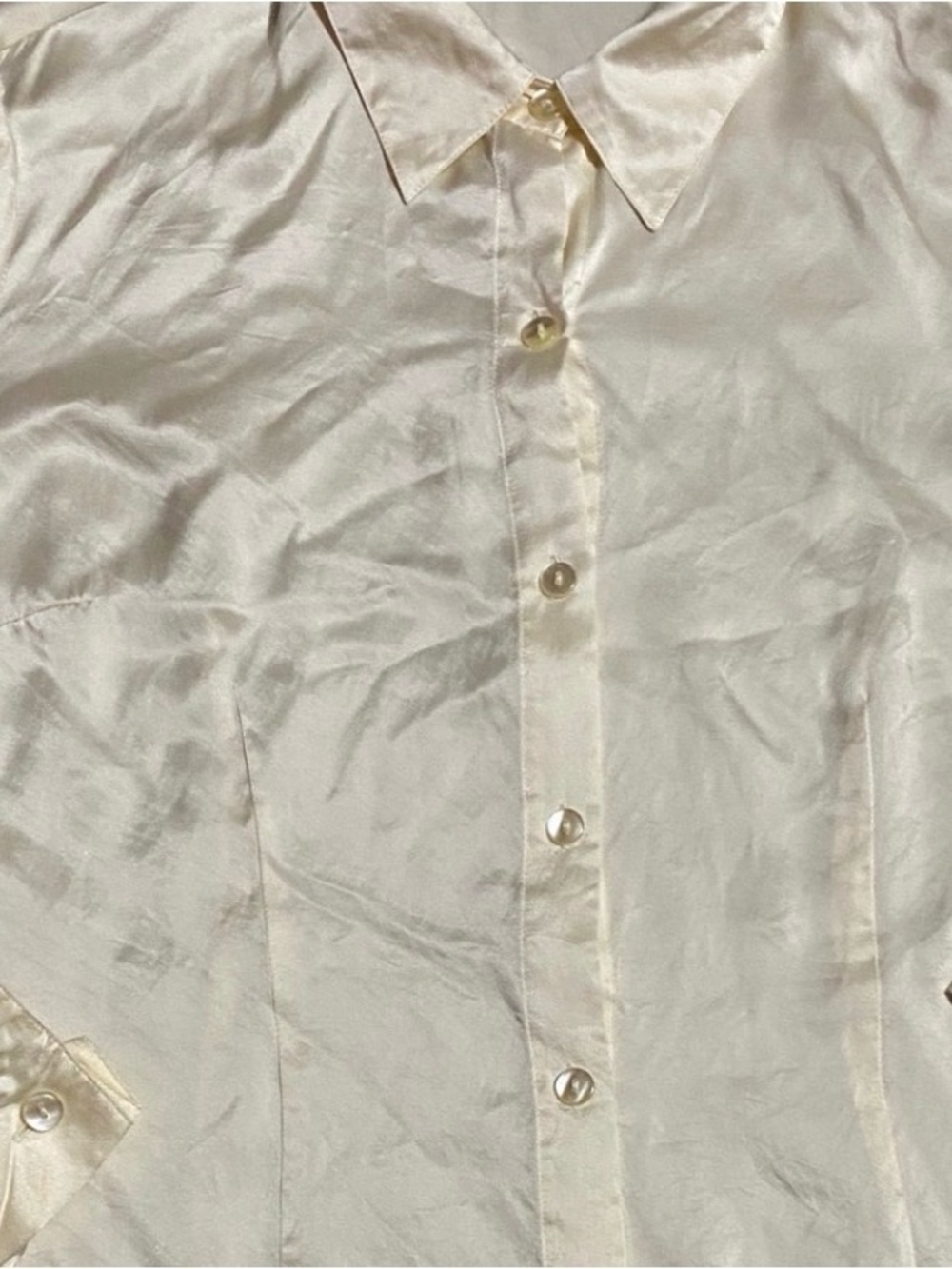 Worthington women’s size large 100% silk, long sleeve dress blouse - Picture 8 of 16